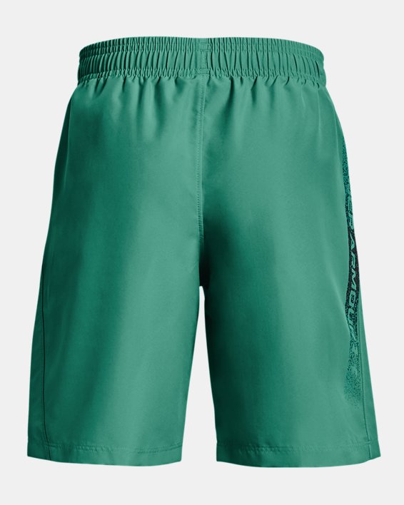 Boys' UA Woven Graphic Shorts, Green, pdpMainDesktop image number 1
